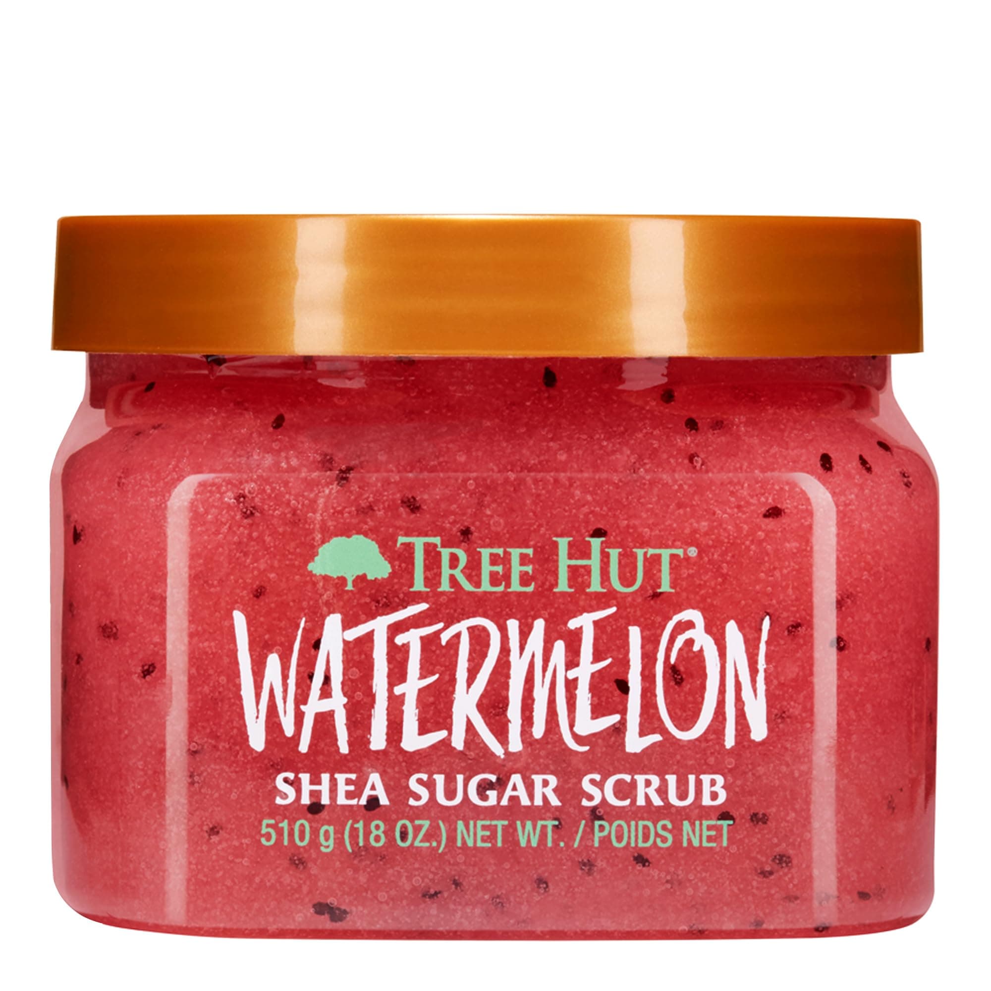 TREE HUT, Watermelon Shea Sugar Scrub, Exfoliante Corporal de Azúcar Natural con Manteca de Karité y Esencia de Sandía, Exfolia e Hidrata la Piel, 510 gramos - Image 1