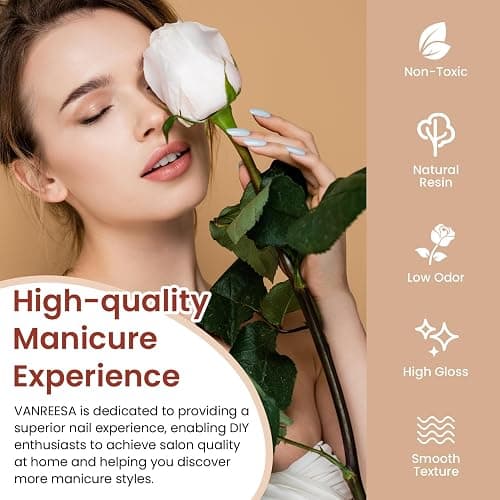 VANREESA Gel Nail Kit, 24 Colours Gel Nail Polish Set with Lamp Starter Kit Brown Red Dark Gels Polish Set with Manicure Tools DIY at Home Gifts for Women thumbnail 3