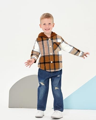 XUANHAO Toddler Boy Clothes Infant Baby Boy Outfits 12 18 24 Months 2T 3T 4T 5T Hoodie Jeans Pants Set Fall Winter Clothing thumbnail 2