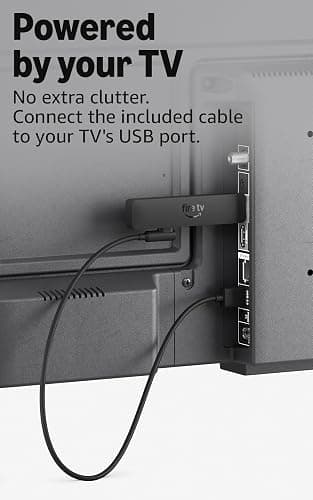 Amazon Fire TV Stick HD (newest gen), free & live TV, Alexa Voice Remote, powered by the TV, effortless setup, find TV programmes faster with Alexa+ thumbnail 2