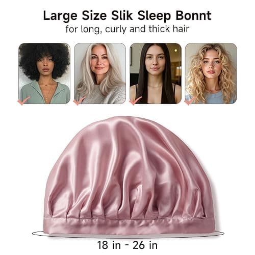 Kaome 100% Mulberry Silk Bonnet for Sleeping thumbnail 6