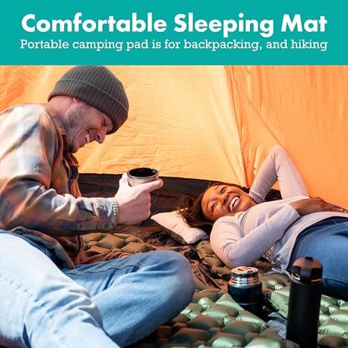 Sleepingo Ultralight Sleeping Mat - Inflatable & Compact Camping Air Mattress for Backpacking, Hiking- New thumbnail 2