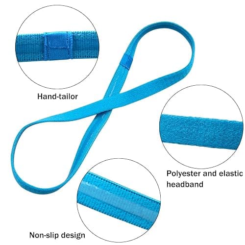 Duufin 20 Pieces Elastic Headbands Non Slip Sport Headband Colorful Workout Headband Sweatband Fashion Yoga, Running Elastic Sports Headbands for Women, Men and Girls, 14 Colors thumbnail 3