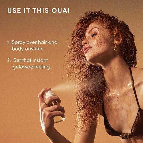 OUAI St. Barts Hair and Body Mist - Tropical-Scented Body Spray (8 oz) | Hair Perfume and Body Spray with Notes of Dragonfruit, Orange Blossom, Tuberose & Musk thumbnail 6