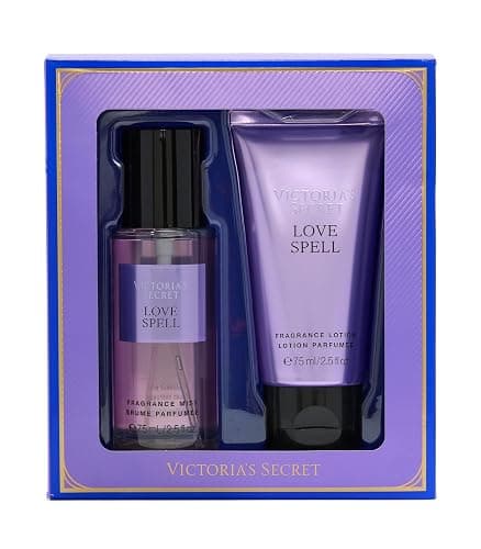 Victoria's Secret Love Spell Mini Fragrance Duo Gift Set, Notes of Cherry Blossom and Fresh Peach - Image 1