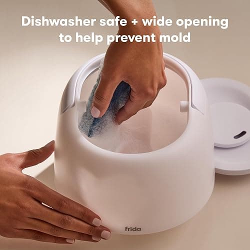 Frida Baby 3-in-1 Cool Mist Humidifier for Large Rooms, Top Fill Humidifier for Bedroom, Allergy Relief, 60 Hour Runtime + Nightlight, Auto Shut-Off, Quiet, Carry Handle, Essential Oil Diffuser thumbnail 5