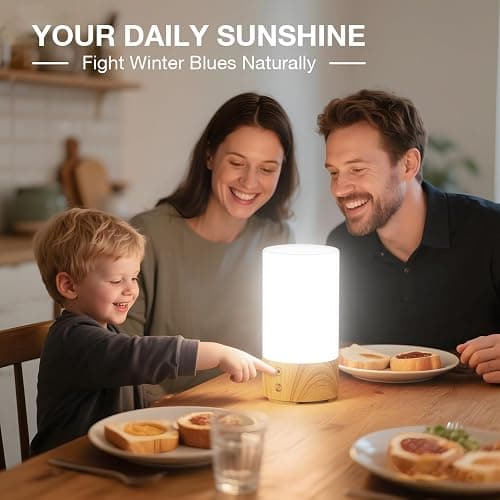 Bakzon Light Therapy Lamp 10000 Lux Sun Lamp, UV-Free with Adjustable Brightness & 3 Color Temperatures for Home & Office, Full Spectrum Light Therapy to Feel Refreshed and Focused thumbnail 8