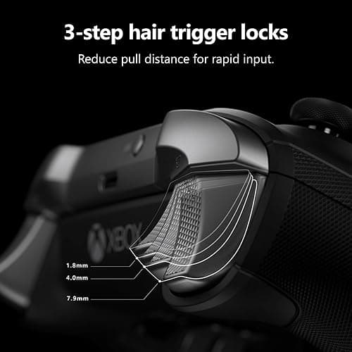 Xbox Wireless Gaming Controller | Elite Series 2 Core | Robot White | Consoles, PCs, TVs, mobile, and more | Adjustable Thumbsticks | Trigger Locks thumbnail 4