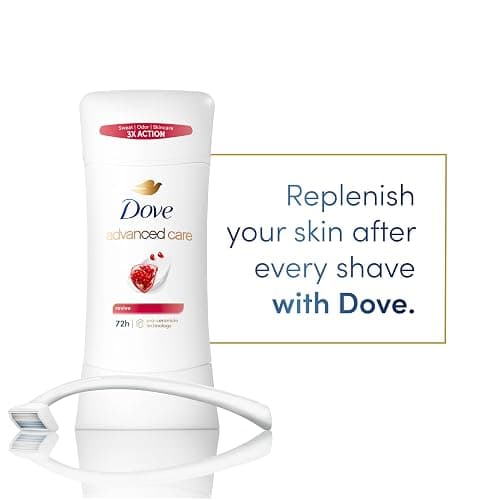 Dove Advanced Care Antiperspirant Deodorant for Women Twin Pack Revive 72 hour sweat and odor protection 2.6 oz (Packaging May Vary) thumbnail 6