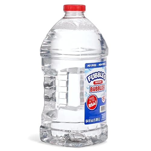 Little Kids Bubbles by Fubbles | Made in The USA | 64oz Non Toxic Bubble Solution | Refill Solution for Bubble Machines and Bubble Toys thumbnail 6