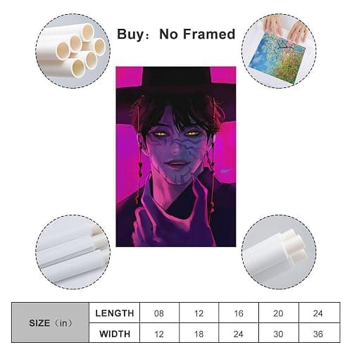 Movie KPop Demon Hunters Jinu Canvas Poster Wall Art Decor Print Picture Paintings for Living Room Bedroom Decoration 08x12inch(20x30cm) thumbnail 2