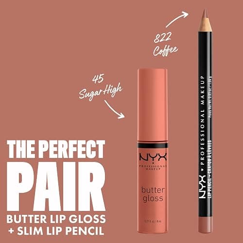 NYX PROFESSIONAL MAKEUP Butter Gloss Brown Sugar, Non-Sticky Lip Gloss - Pack Of 3 (Sugar High, Spiked Toffee, Butterscotch) thumbnail 7