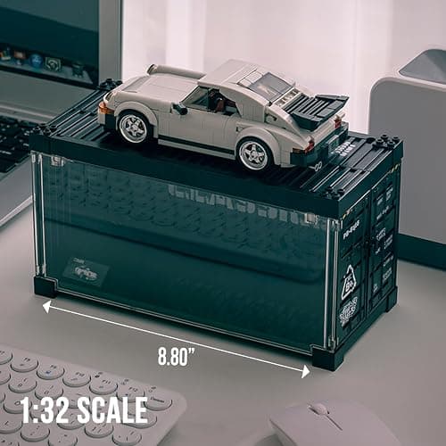 dOMOb 911 Turbo Car Building Kit – 343 pcs Building Blocks Set w/Container Display Box – Modular Scale 1:32 Model – Bricks Toy for Kids & Adults 8+ – for Boys, Hobbyist, Collector thumbnail 2