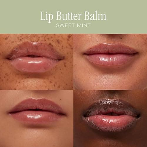 Summer Fridays Holiday Lip Butter Balm Set - Conditioning Vegan Lip Balm for Instant Moisture, Shine & Hydration - Includes Cherry, Sweet Mint & Pink Sugar (3 Count) thumbnail 6