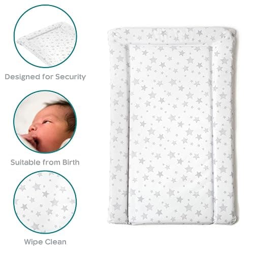 East Coast Nursery Essential Star Changing Mat Grey 70x40x3 cm thumbnail 3