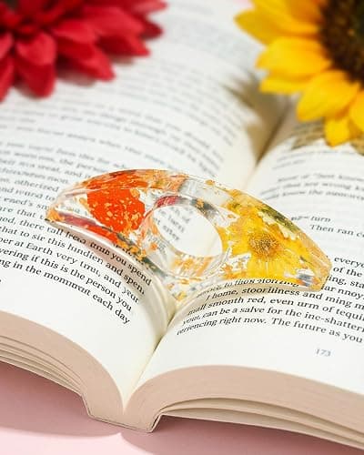 JORA Bookish Gifts for Readers: 9PCS Book Lover Gifts for Women Book Club Themed Gift Ideas Bookish Merch Reading Accessories for Reading Lover Bookworm Librarian Reader Pink thumbnail 3