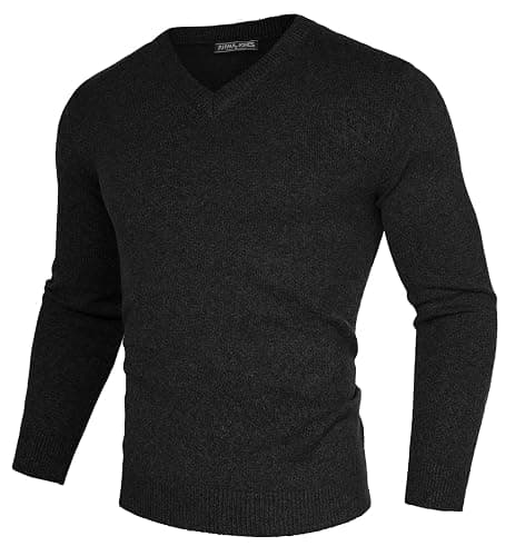 PJ PAUL JONES Mens V Neck Pullover Lightweight Wool Blend Long Sleeve Knit Sweater thumbnail 6