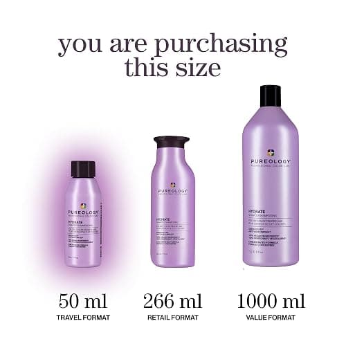 Pureology Hydrate Shampoo, Deep Moisture for Medium to Thick Dry Color-Treated Hair, Jojoba & Green Tea, Vegan, Sulfate-Free thumbnail 2