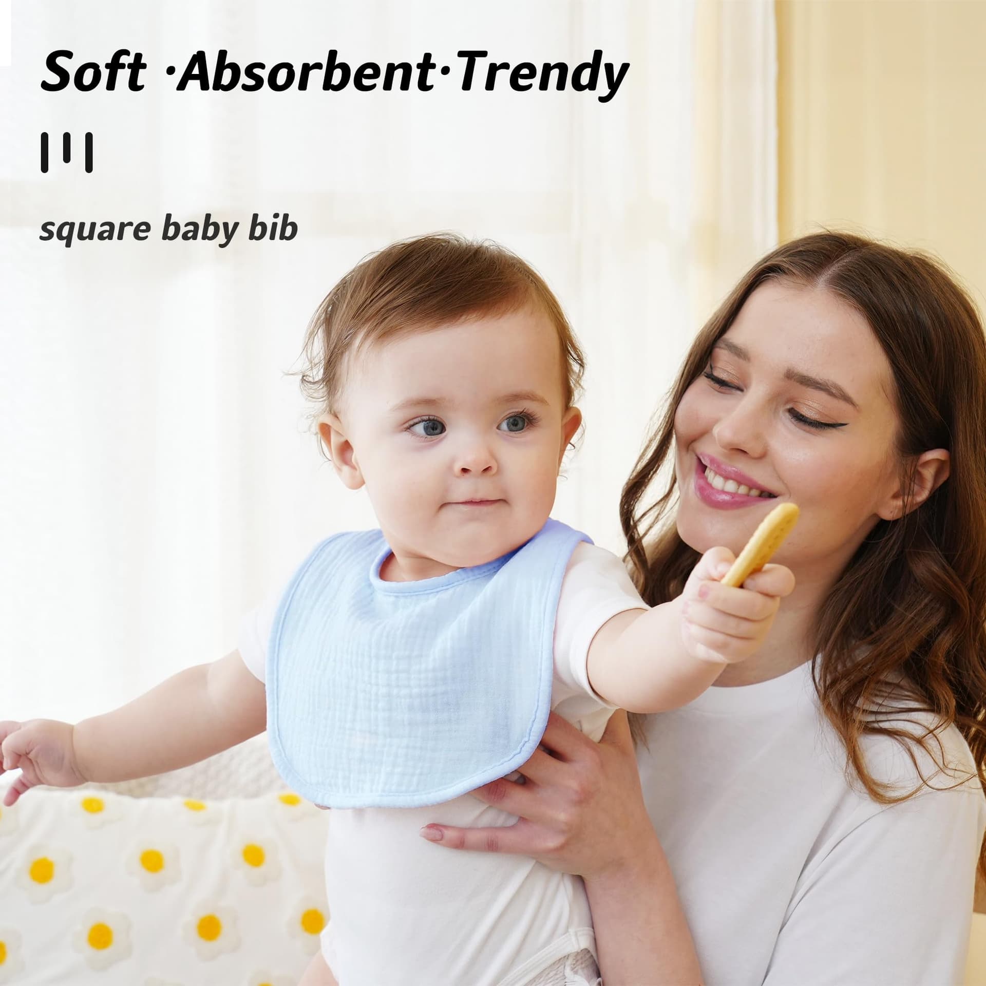 Muslin Baby Bibs thumbnail 2