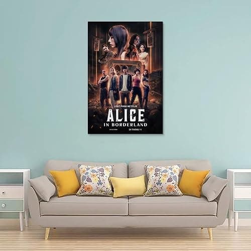 YAWRGJWRG Alice in Borderland 2020（1） Posters Decorative Aesthetic Canvas Poster Wall Art Decor Living Modern Family Bedroom Music Movie Poster 12x18inch(30x45cm) Unframe-style thumbnail 2