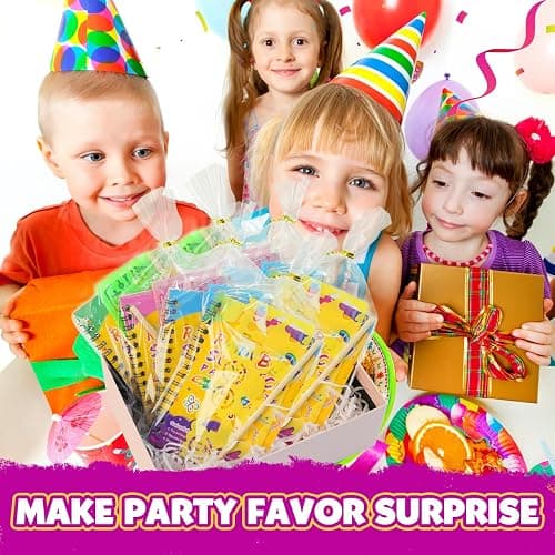 Party Favors for Kids 4-8-12: 24 Pack Scratch Rainbow Art Crafts Notebook, Coloring Book Goodie Bags Stuffers Kit, Bulk Birthday Gift Classroom Prizes Girl Boy Toddler thumbnail 7