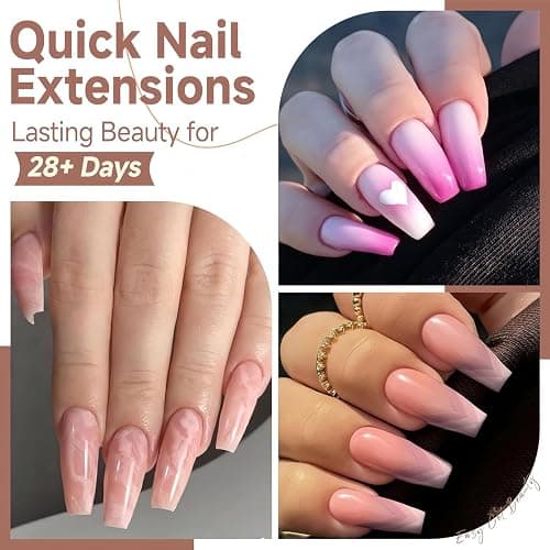 UNA GELLA Coffin Nails Tips, 216 PCS Soft Gel Nail Tips Coffin Half Matte Full Cover False Nails Pre-shaped Clear Acrylic Press on Nails Medium for Nail Extensions Home DIY Salon, 12 Sizes thumbnail 2