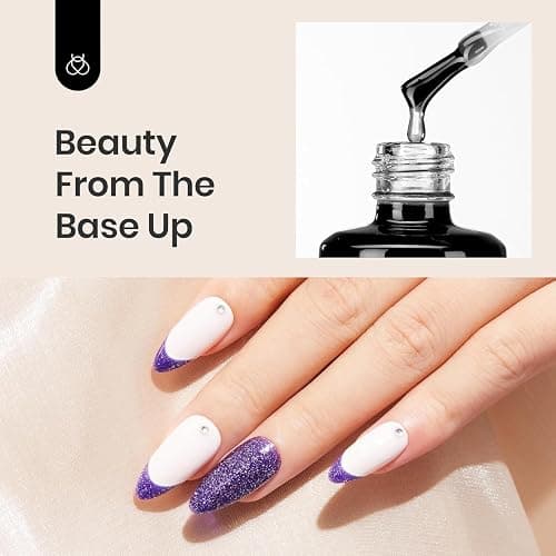 Beetles Base Coat Gel Nail Polish 1Pcs 15ml | Gel Polish Soak Off LED Lamp Base Coat Upgraded Formula Long-Lasting DIY Home and Nail Salon thumbnail 5
