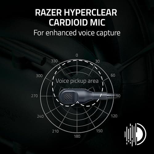 Razer BlackShark V2 X Xbox Gaming Headset: 50mm Drivers - Cardioid Mic - Lightweight - Comfortable, Noise Isolating Earcups - for Xbox Series X, Series S, PS5, PC, Switch via 3.5mm Audio Jack - Black thumbnail 3
