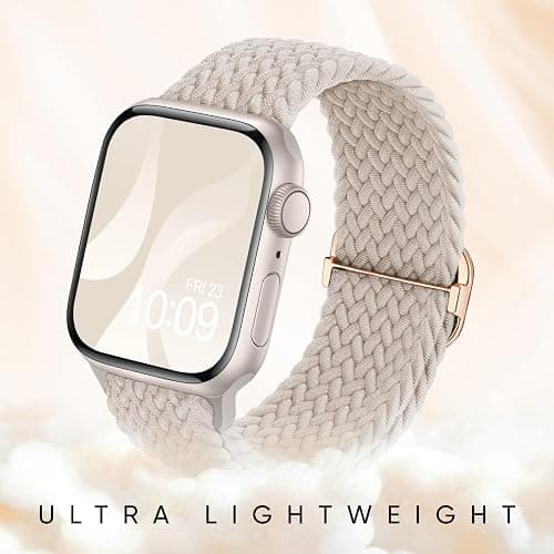 8 Pack Braided Stretchy Solo Loop Compatible with Apple Watch Bands for Women 40mm 38mm 41mm 44mm 46mm 45mm 42mm 49mm Men, Adjustable Sport Elastic Strap for iWatch Series 11 10 9 8 7 6 5 4 3 SE Ultra thumbnail 4