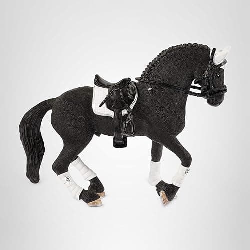 Schleich Horse Club - 4-Piece Tournament Riding Stallion Playset - Realistic Black Horse Figurine with Riding Accessories for Girls and Boys - Screen-Free, Imaginative Play for Kids 5+ | 42457 | Horse Figurine, Equestrian Toy for Girls 5+, Realistic Horse Toy, Screen-Free Imaginative Pretend Play, Party Gifts thumbnail 6