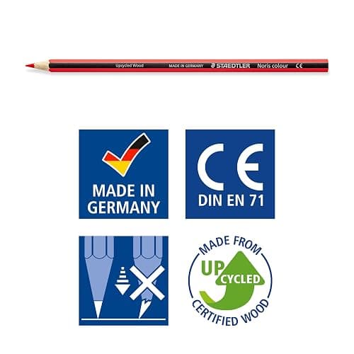 STAEDTLER 185 C24 Noris Colour Colouring Pencils - 24 Assorted Colours (Pack of 24 Pencils) thumbnail 5