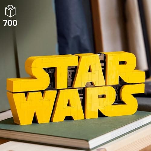 LEGO Star Wars Brick-Built Star Wars Logo - Building Blocks for Adults 18+ - Star Wars Gift Idea for Birthdays - Collectible DIY Model Kit - Home Decor Idea for Fans of The Movie Series - 75407 thumbnail 2