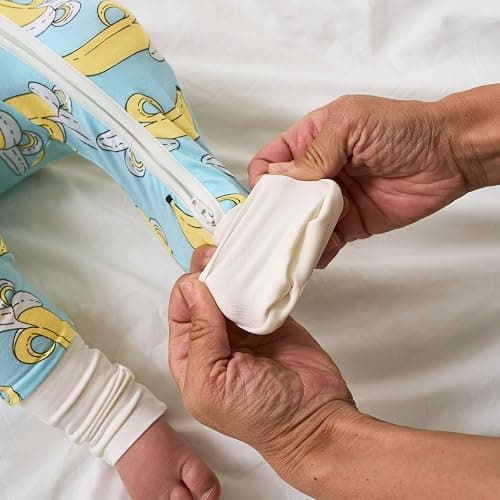 Little Sleepies Pajamas for Baby Boys & Girls, Viscose from Bamboo Baby Pajamas, Snug Baby Sleeper, Toddler PJs, 2-Way Zipper - 12-18 Months - Bananas thumbnail 7