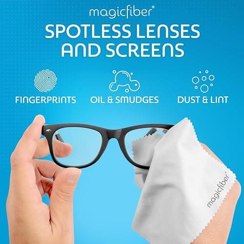 MagicFiber Microfiber Cleaning Cloth, 6 Pack - Premium Cloth for Glasses, Lens, Screens & More thumbnail 2