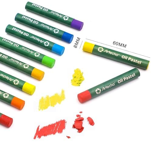 Artecho Oil Pastels Set of 50 Colors (8 x 60 mm), Soft Oil Pastels for Art Painting, Drawing, Blending, Art Supplies for Artists, Teachers thumbnail 5