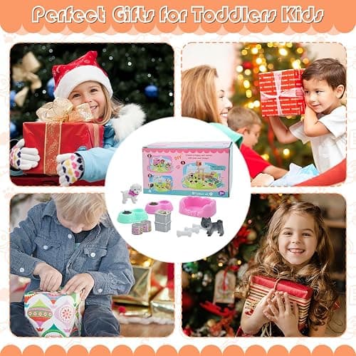 iselyn Pet Pretend Play Toys, 35Pcs Dog Figures Playset Toys for Kids Realistic Detailed Dog Care Center with Accessories Toy Sets Educational Gifts for Kids Toddlers Girls Boys thumbnail 7