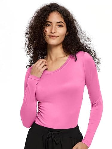COZYFIT Underscrub Long Sleeve Women - Crew Neck Scrubs Undershirts for Nurse with Soft Fabric - Image 1