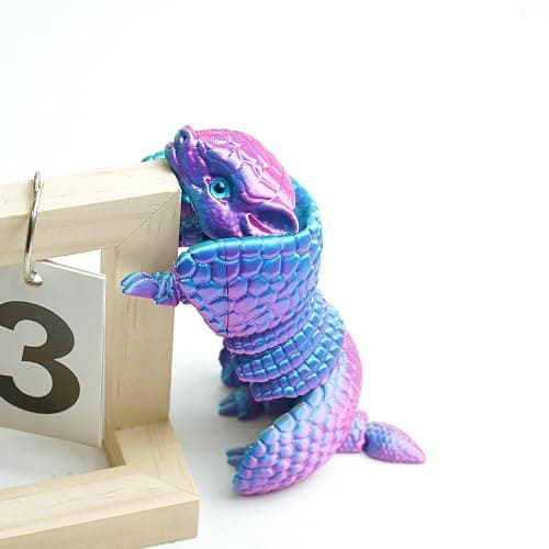 BANPIWOLG Armadillo Ball 3D Printed Armadillo Model,Flexible Animals Toy Statue,Movable Joints,Home Office Decor,Interesting Toys,Festival Gifts toco,Fidget Toys, Executive Desk Animals Toy (PG) thumbnail 9