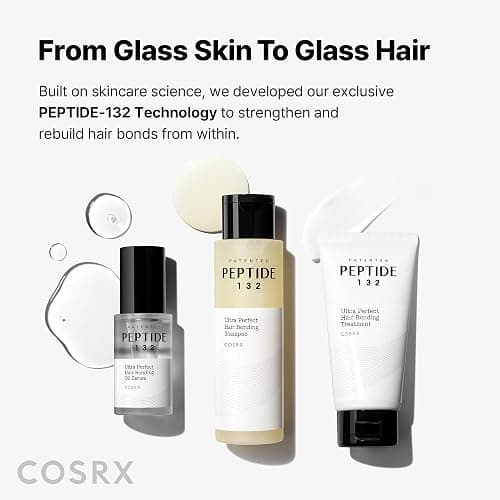 COSRX PEPTIDE 132 Hair Bonding Oil Serum, Split End Repair, 0.94 fl oz | Keratin Care for Frizzy, Dry, Damaged Hair, Adds Gloss, Shine, Lightweight Non-Greasy Finish, Korean Hair Care thumbnail 4