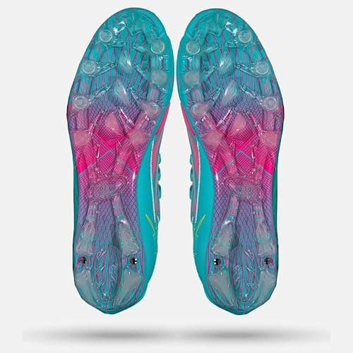 Phenom Elite Kool-Aid Sharkleberry Fin Football Cleats – Quantum Speed Lightweight, Traction, and Style for Football, Lacrosse, and Rugby - 10 - Pink thumbnail 3