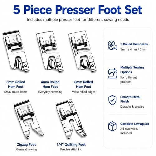 Rolled Hem Presser Foot Set thumbnail 2