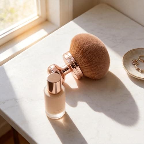Pro Self Tan Kabuki Brush-Ultra-Dense & Extra Large Body Brush for Streak-Free Tanning Mousse, Bronzer & Glow Cream | Face & Body Blending Tool thumbnail 3