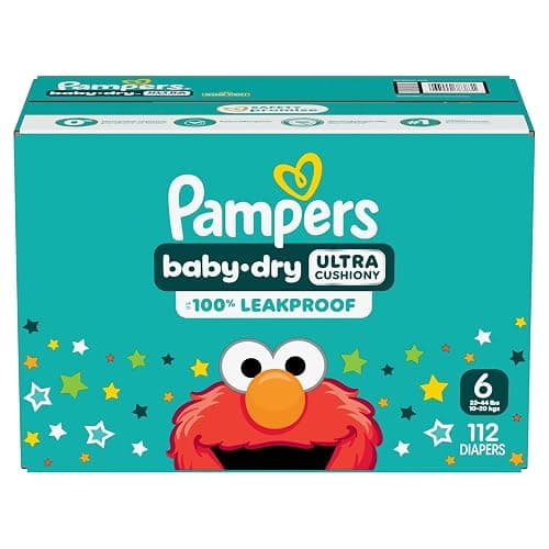 Pampers Diapers - Baby Dry - Size 6, 112 Count, Absorbent Disposable Infant Diaper (Packaging May Vary) thumbnail 15