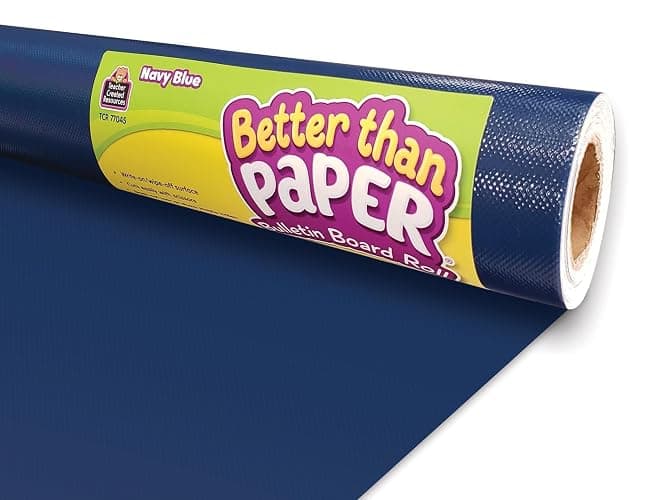 Teacher Created Resources Navy Blue Better Than Paper Bulletin Board Roll (TCR77045) - Image 1