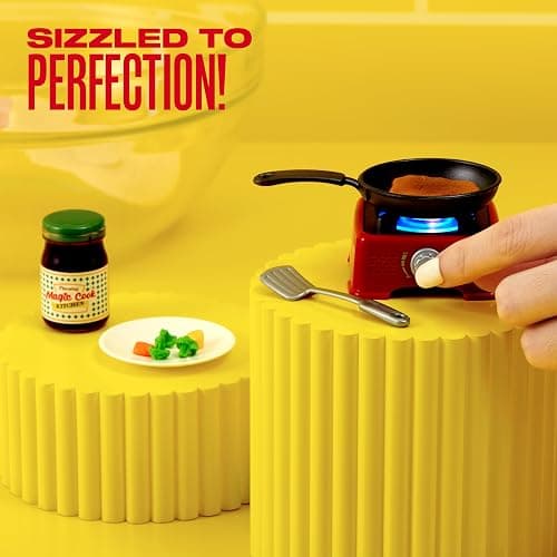 Mini Brands Really Works Magic Cook Kitchen Capsule Series 1 Waffle Maker & Blender Set by ZURU, Capsules of Miniature Real Working Kitchen Appliances, Non-Edible Collectible Toy Mystery Capsule thumbnail 2