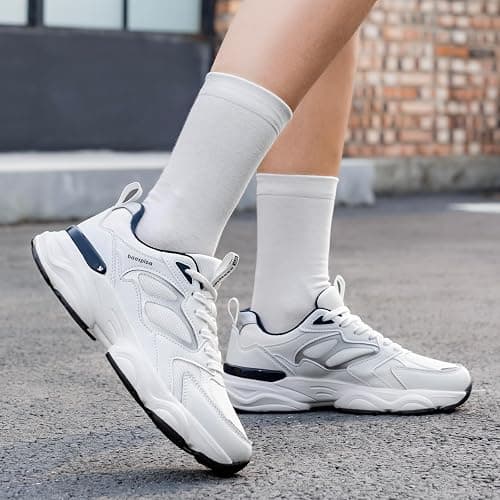 BAASPLOA Women's Gym Fashion Sneakers Lightweight Tennis Platform Chunky Shoes for Women Workout Sneakers Non Slip Breathable Casual Walking Shoes Retro Dad Shoes thumbnail 3