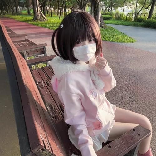 Wayolyn Y2K Jojifuku Cutecore Kawaii Zip Up Hoodie Fall Jacket Cute Stripes Hoodies Outerwear Jackets Coats Winter Women thumbnail 4