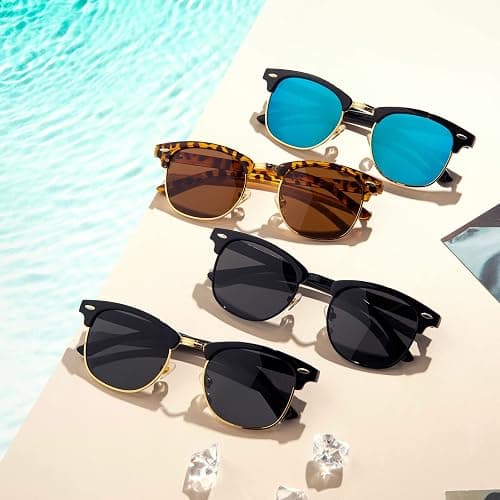 Pro Acme Semi-Rimless Polarized Sunglasses UV 400 Protection for Women Men thumbnail 8