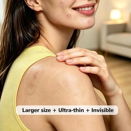 Dr.patch 563 Count Pimple Patches, Acne Patches for Face & Body | Hydrocolloid Patches, Invisible Thin, Large & Small Sizes for Whiteheads, Zits & Breakouts (Dots, Strip, Contoured 6 Sizes) thumbnail 3