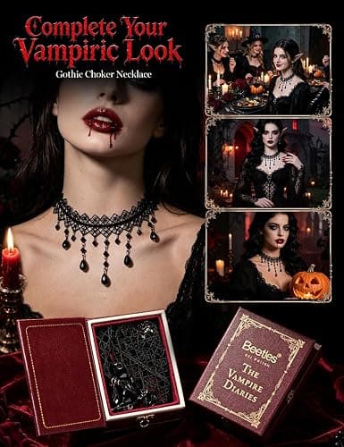 Beetles Halloween Box Vampiric Feast, Gel Nail Polish Kit with UV Light | HEMA- and TPO-Free 8-Color Gel Polish Set with Nail Tips and Stickers for Halloween DIY Nail Art and Gifts for Women thumbnail 5